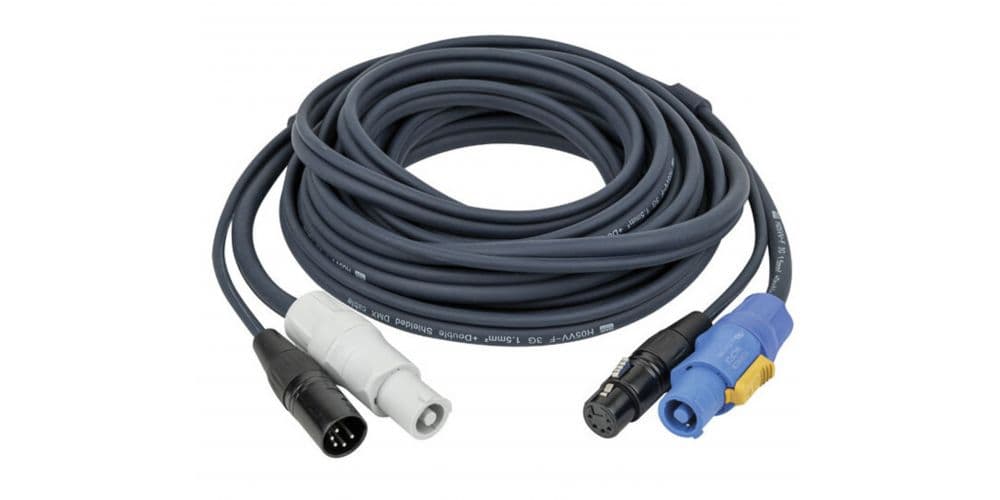 DAP Audio Cable Hibrido Powercon y XLR de 5 Pines 75cm Cable Hibrido Powercon y XLR de 5 Pines 75cm