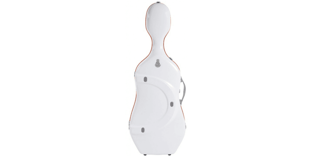 Bam SUP1005XLWO Estuche Violonchelo Slim 2.9 Ice Supreme Hightech blanco/naranja SUP1005XLWO