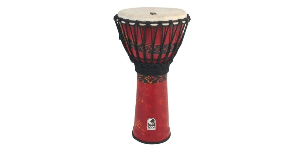 Toca Percussion SFDJ-12RP Bali Red Djembe Freestyle Afinación cuerda SFDJ-12RP