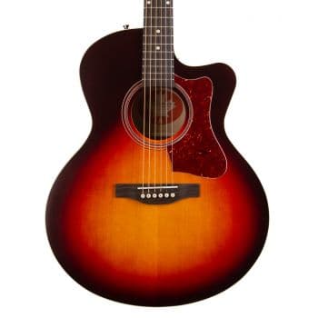 Norman b18 cw mj cherry burst a/e. guitarra acústica + funda