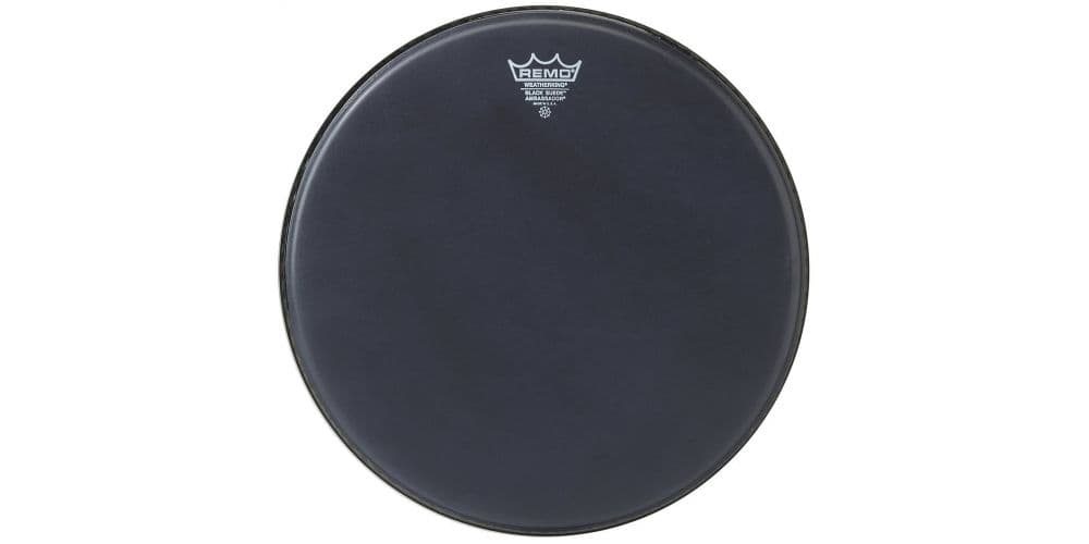 Remo 18" Black Suede Ambassador, Parche de Bombo 18" Black Suede Ambassador