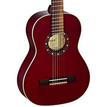 Ortega r121-1/2wr guitarra clásica family red