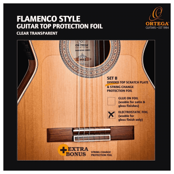 Ortega oerp-flam2 golpeador de guitarra clásica