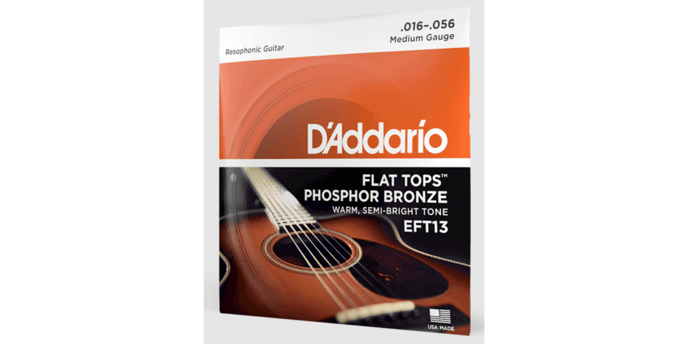 D Addario EFT13 Cuerdas de Guitarra Resofónica Media EFT13