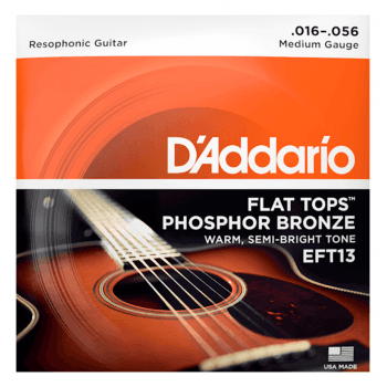 D Addario EFT13 Cuerdas de Guitarra Resofónica Media EFT13