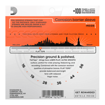 D Addario EFT13 Cuerdas de Guitarra Resofónica Media EFT13