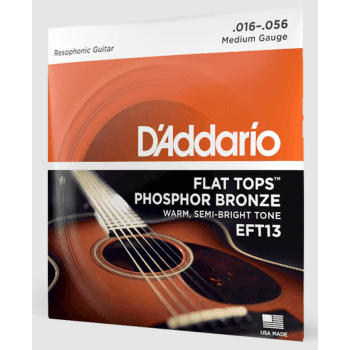 D Addario EFT13 Cuerdas de Guitarra Resofónica Media EFT13