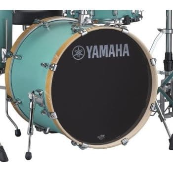 Yamaha sbb2415 stage custom matte surf green bombo batería