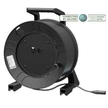 PROCAB Enrollacables con 50 m. de cable DMX y conectores Neutrik Enrollacables con 50 m. de cable DMX y conectores