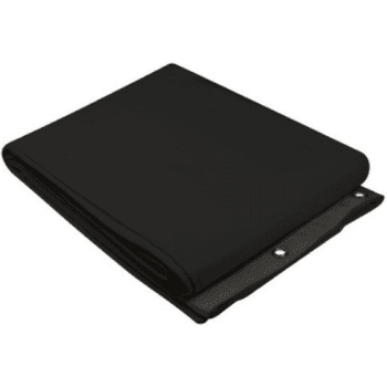 Adam Hall Accesorios 0160 X 43 - Tela Acústica B1 con Ojales Niquelados y Dobladillo 4x3m, Negro 0160 X 43 Negro