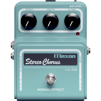Maxon cs-550 stereo chorus pro pedal efectos guitarra