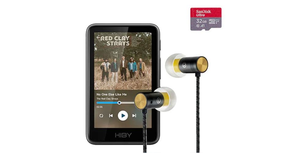 HIBY R1 Blanco Set Incluye Auriculares y Micro SD R1 Set Blanco
