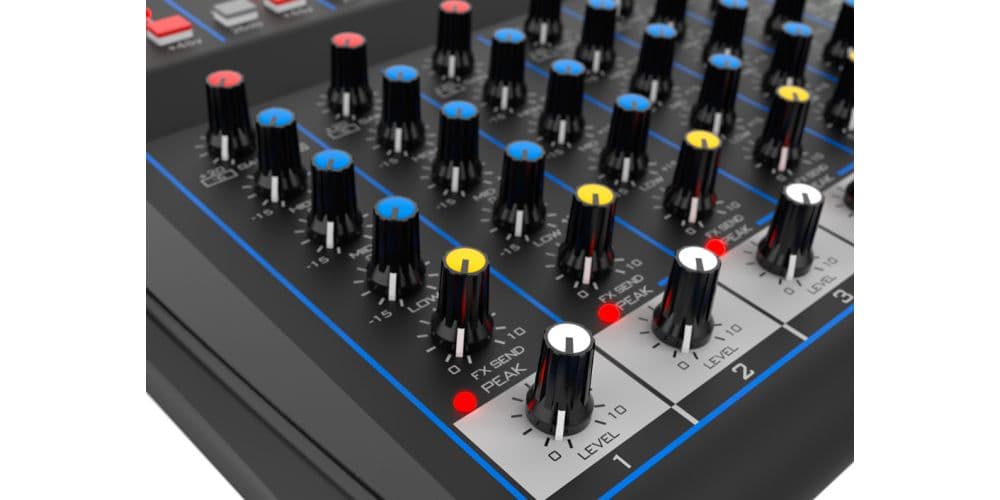 Audibax MG08 USB Mesa Mezclas 8 canales con Bluetooth, MP3 , USB Rec y Efectos MG08