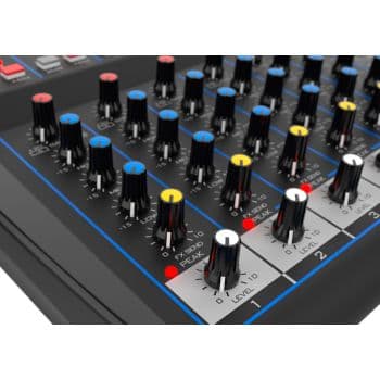 Audibax MG08 USB Mesa Mezclas 8 canales con Bluetooth, MP3 , USB Rec y Efectos MG08