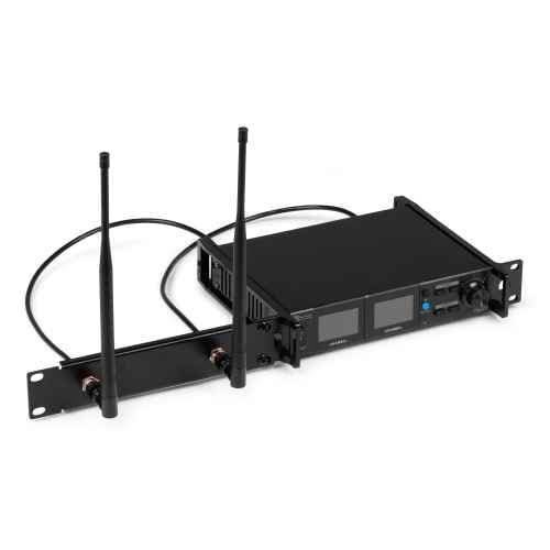 Power Dynamics PD522 Set de micrófono inalámbrico UHF con 2 micrófonos de mano PD522 Wirel.Micro UHF 2x100Ch 2HH