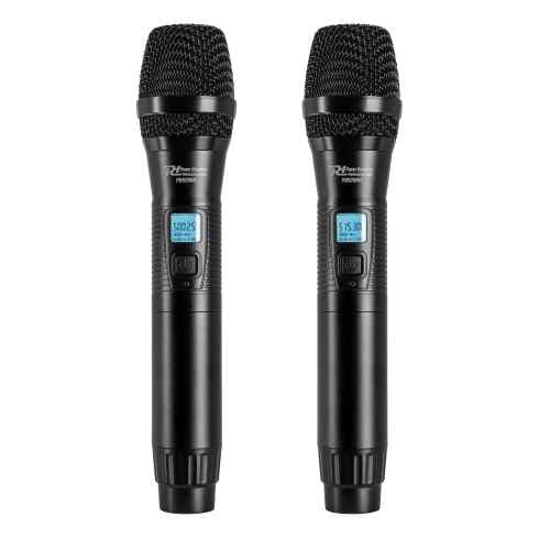 Power Dynamics PD522 Set de micrófono inalámbrico UHF con 2 micrófonos de mano PD522 Wirel.Micro UHF 2x100Ch 2HH