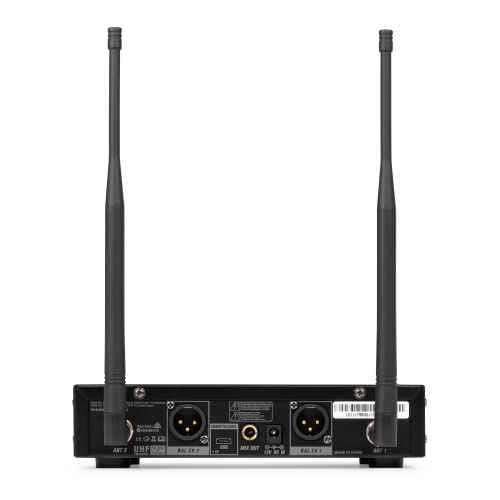 Power Dynamics PD522 Set de micrófono inalámbrico UHF con 2 micrófonos de mano PD522 Wirel.Micro UHF 2x100Ch 2HH