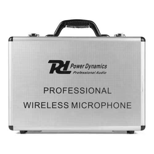 Power Dynamics PD522 Set de micrófono inalámbrico UHF con 2 micrófonos de mano PD522 Wirel.Micro UHF 2x100Ch 2HH