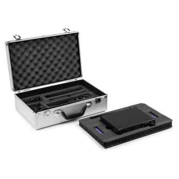 Power Dynamics PD522 Set de micrófono inalámbrico UHF con 2 micrófonos de mano PD522 Wirel.Micro UHF 2x100Ch 2HH