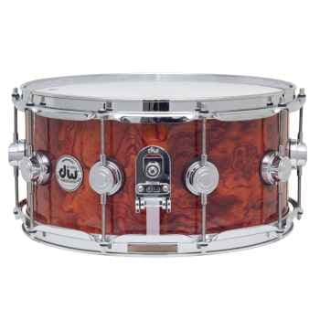 Drum workshop drex6514ssc632 collectors gloss lacquer over natural bubinga 14 pulgadas