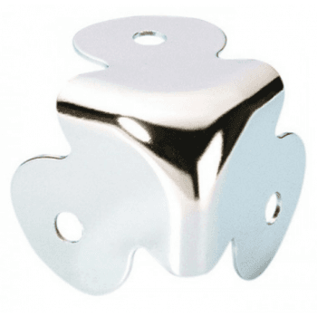 Adam hall hardware 4050 - cantonera plana 3 patas cromo