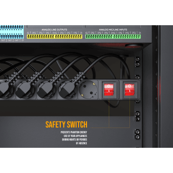 Audibax PSR16-2SF Regleta 16 Tomas Schuko para Armario Rack 19 PSR16-2SF Regleta 8x Schuko