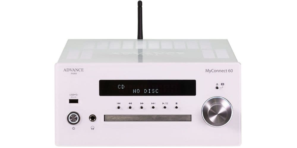 Advance Paris MyConnect 60 White Sistema Hifi Receptor Unidad de Red, Compact Disc MyConnect 60 White