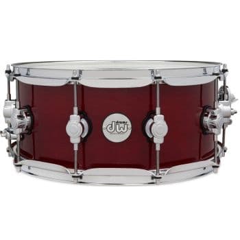 Drum workshop ddlm0614sscs caja 14x6 design series cherry stain