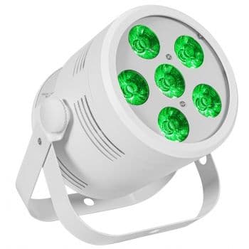 Eurolite led silent par 6 qcl foco led de suelo blanco