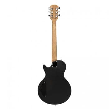 Stagg SEL-HB90-BLK-LH Guitarra Electrica con cuerpo de caoba maciza flat top, para zurdos SEL-HB90-BLK-LH