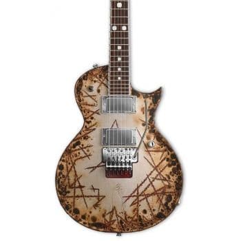 Esp eii rzk-ii burnt guitarra eléctrica