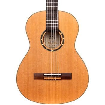 Ortega r122l-3/4. guitarra clásica para zurdos + funda