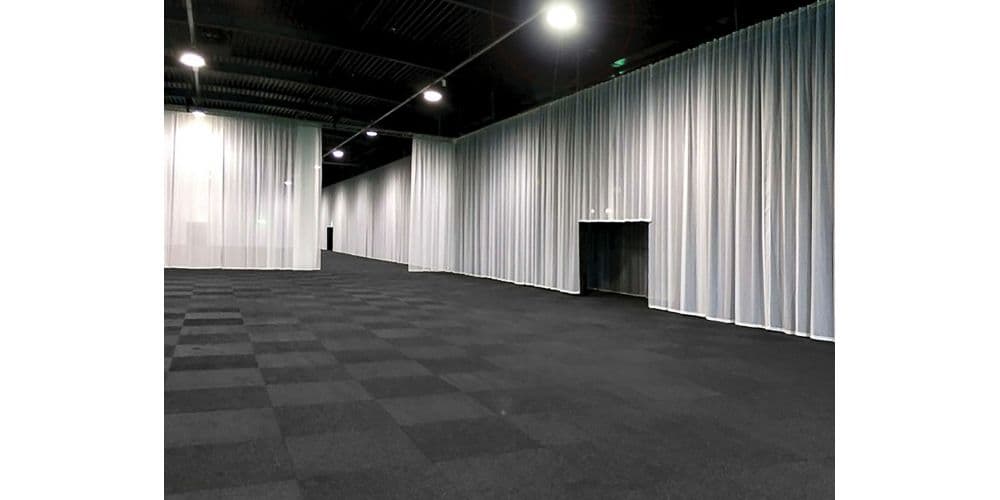 Showtec Cortina Voile CS 300x300 Negra Sin Plisar Voile CS