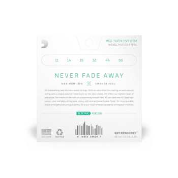 D´addario XSE1156 Cuerdas para guitarra eléctrica XS Nickel, calibre medio en agudas/extragrueso en graves, 11-56 XSE1156