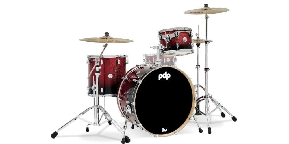 Drum Workshop PDP Concept Maple PDCM24RKRB Red/Black Fade Lacquer PDCM24RKRB