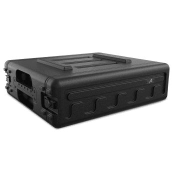 Audibax fab40 2u rack flightcase negro