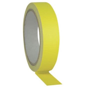 Showtec gaffa tape neon yellow 25mtr 19mm 90681