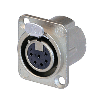 Neutrik NC 6 FD-LX Conector XLR Hembra de 6 Pines NC 6 FD-LX