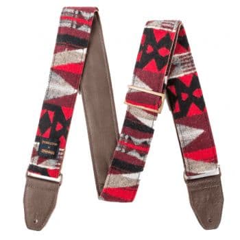 Dunlop pwm02 correa guitarra pendleton la paz scarlet de lana