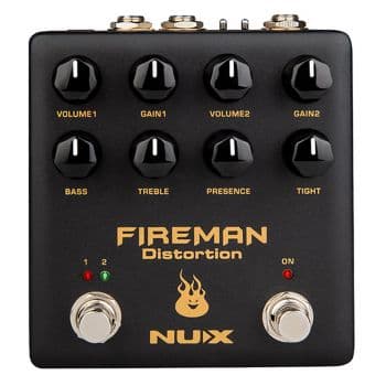 Nux nds-5 fireman distortion pedal de distorsión 2 canales