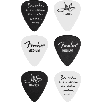 Fender juanes 351 celluloid picks pack 6 puas