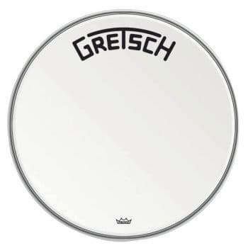 Gretsch Drums GRDHCW22B Parche Bombo 22 Pulgadas Ambassador blanco rugoso GRDHCW22B