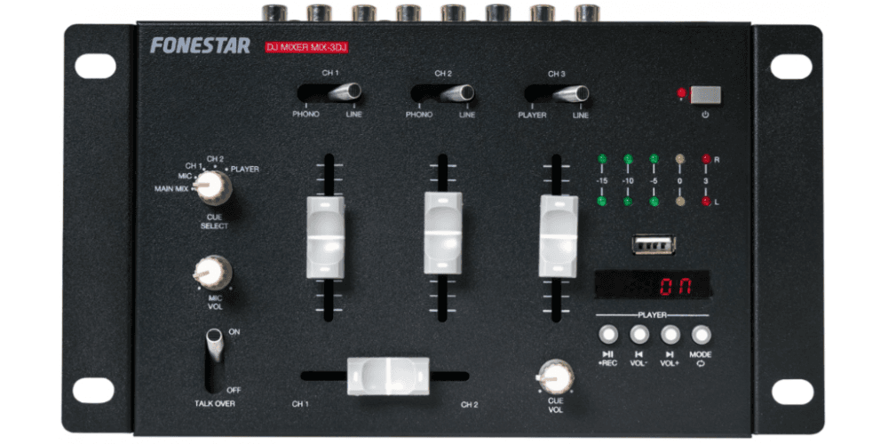 Fonestar MIX-3DJ Mezclador DJ MIX-3DJ