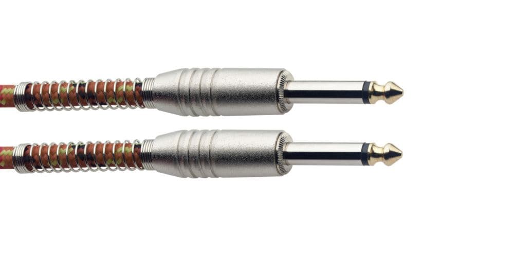 Stagg SGC3VT-OR Cable de 3metros jack a jack de 6.3 Naranja SGC3VT OR
