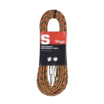 Stagg SGC3VT-OR Cable de 3metros jack a jack de 6.3 Naranja SGC3VT OR