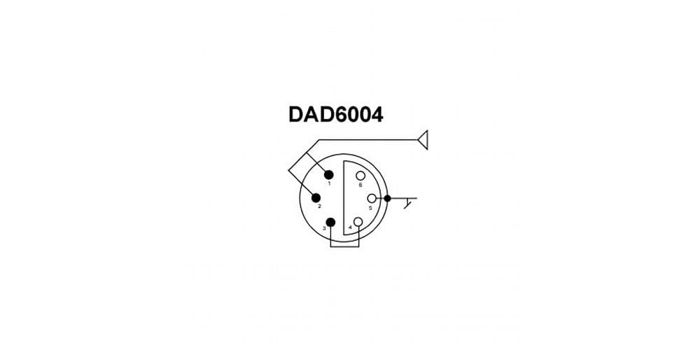 DPA DAD6004 Adaptador de Microfono MicroDot a A6-pin Lome DAD6004 Adaptador de MicroDot a A6-pin Lome