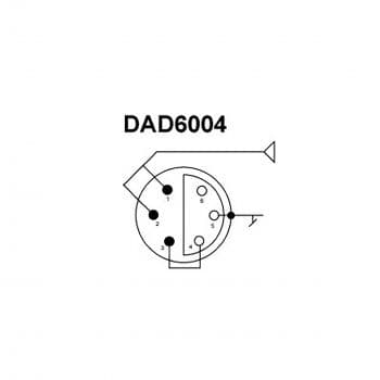 DPA DAD6004 Adaptador de Microfono MicroDot a A6-pin Lome DAD6004 Adaptador de MicroDot a A6-pin Lome