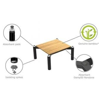 Norstone Spider 2 Black Bambu Modulo de mueble Hi-Fi Spider 2 Black Bambu