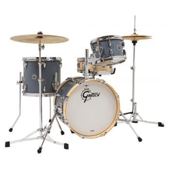 Gretsch Drums GB-M264-SG Set "MICROKIT" USA Brooklyn Bombo 16 Pulgadas Gris Satinado Set MICROKIT USA Brooklyn Bombo 16 Pulgadas Gris S