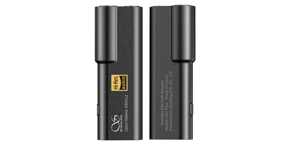 Shanling UA2 Plus Negro Amplificador DAC Portatil de Auriculares UA2 Plus Negro